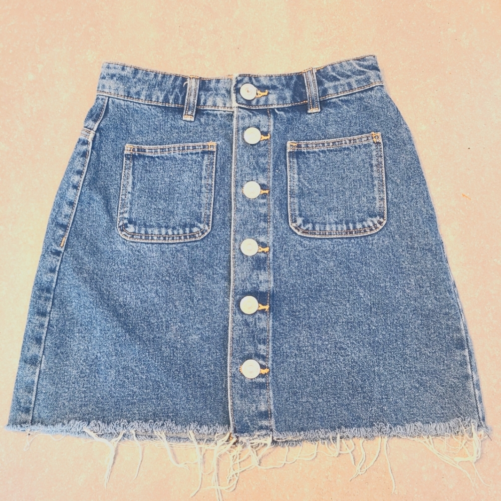 Zara Denim Mini Shirt Size XS